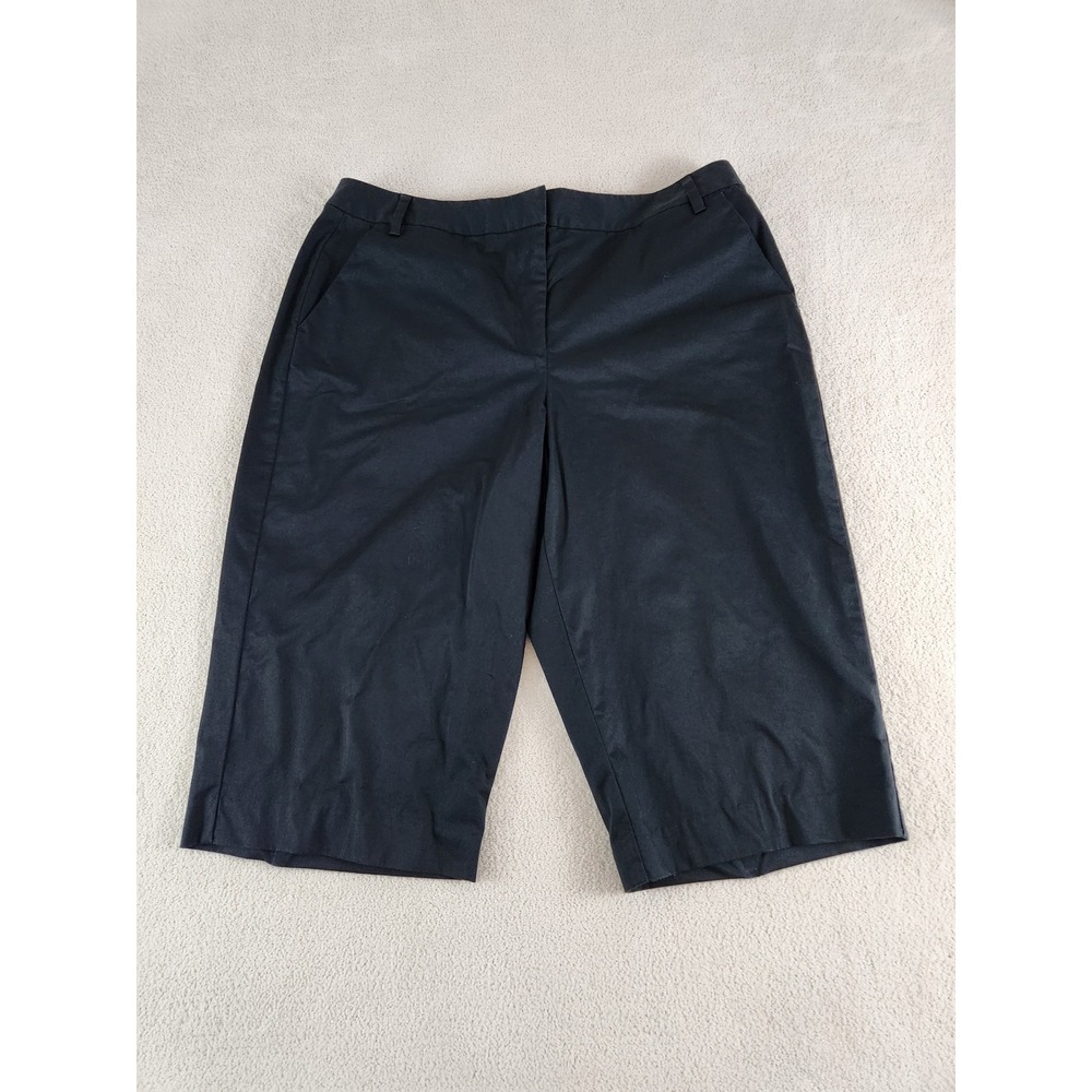 Womens Talbots Black Capri Style Pants with Stretch Size 14